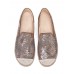 Women Casual Sequined Flowers Pattern Espadrille Flats Loafers