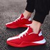 Fashion Simple Design Fly Woven Running Shoes Men Two Tone Contrast Color Casual Shoes