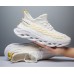 Hot Sale Sports Shoes Scale Design Fly Woven Shoes Men Breathable Light Weight Casual Shoes