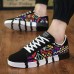 New Arrival Spring and Summer Fashion Personality Printed Breathable Casual Canvas Skate Shoes