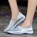 Women Hollow Out Casual Slip On Outdoor Sneakers Shoes