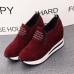 Women Casual Shoes Thick Bottom Hidden Heel Sneakers