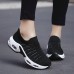 Women Brief Solid Fabric Breathable Soft Sole Cushioned Slip On Casual Sports Shoes