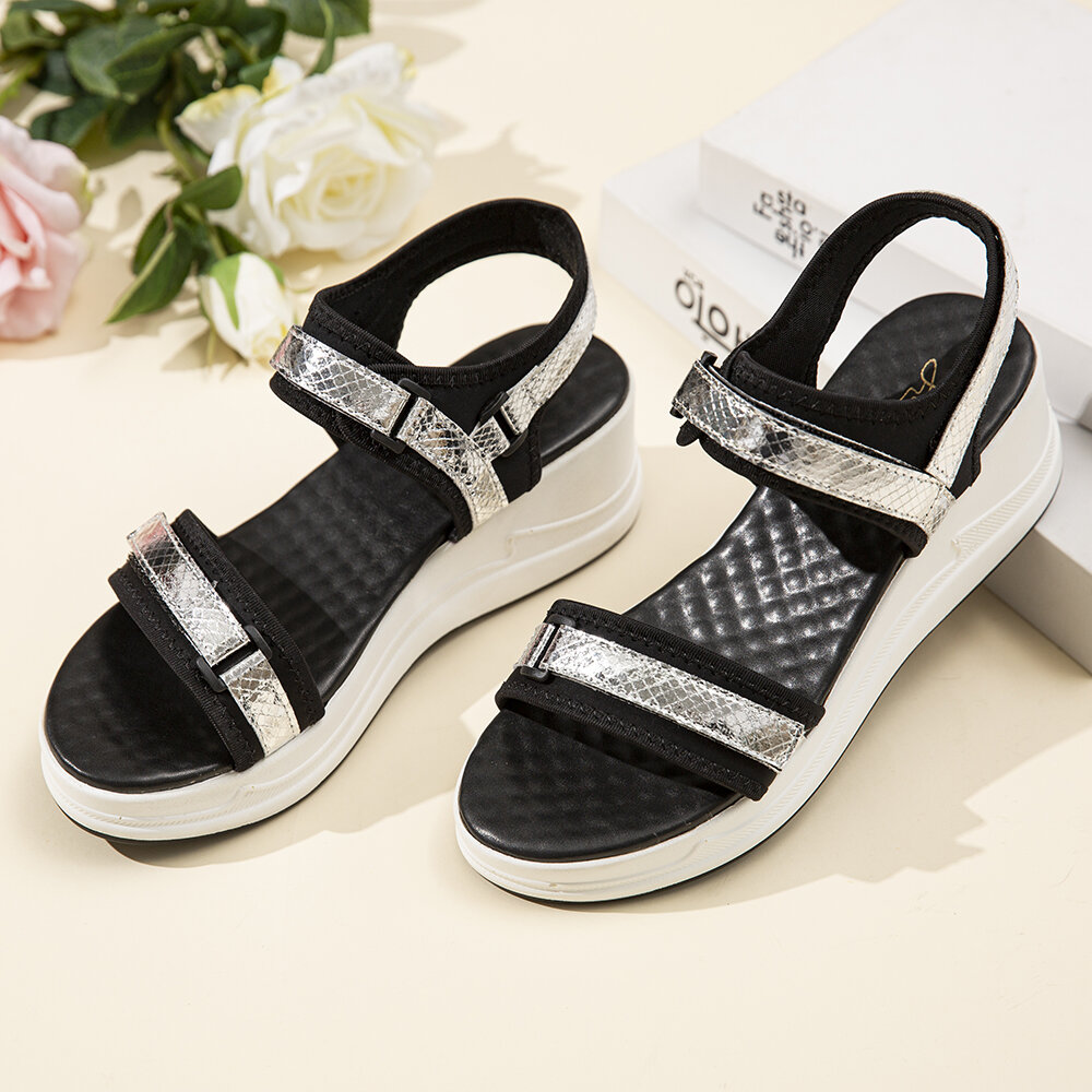 Women Adjustable Strap Sports Comfy Casual Wedge Sandals Women Adjustable Strap Sports Comfy Casual Wedge Sandals