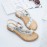 Women  Fashion Rhinestone Bohemia Wearable Clip Toe Sandals